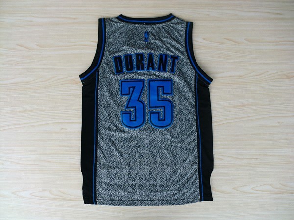 Camiseta Moda Estatica Oklahoma City Thunder Kevin Durant #35 Gris